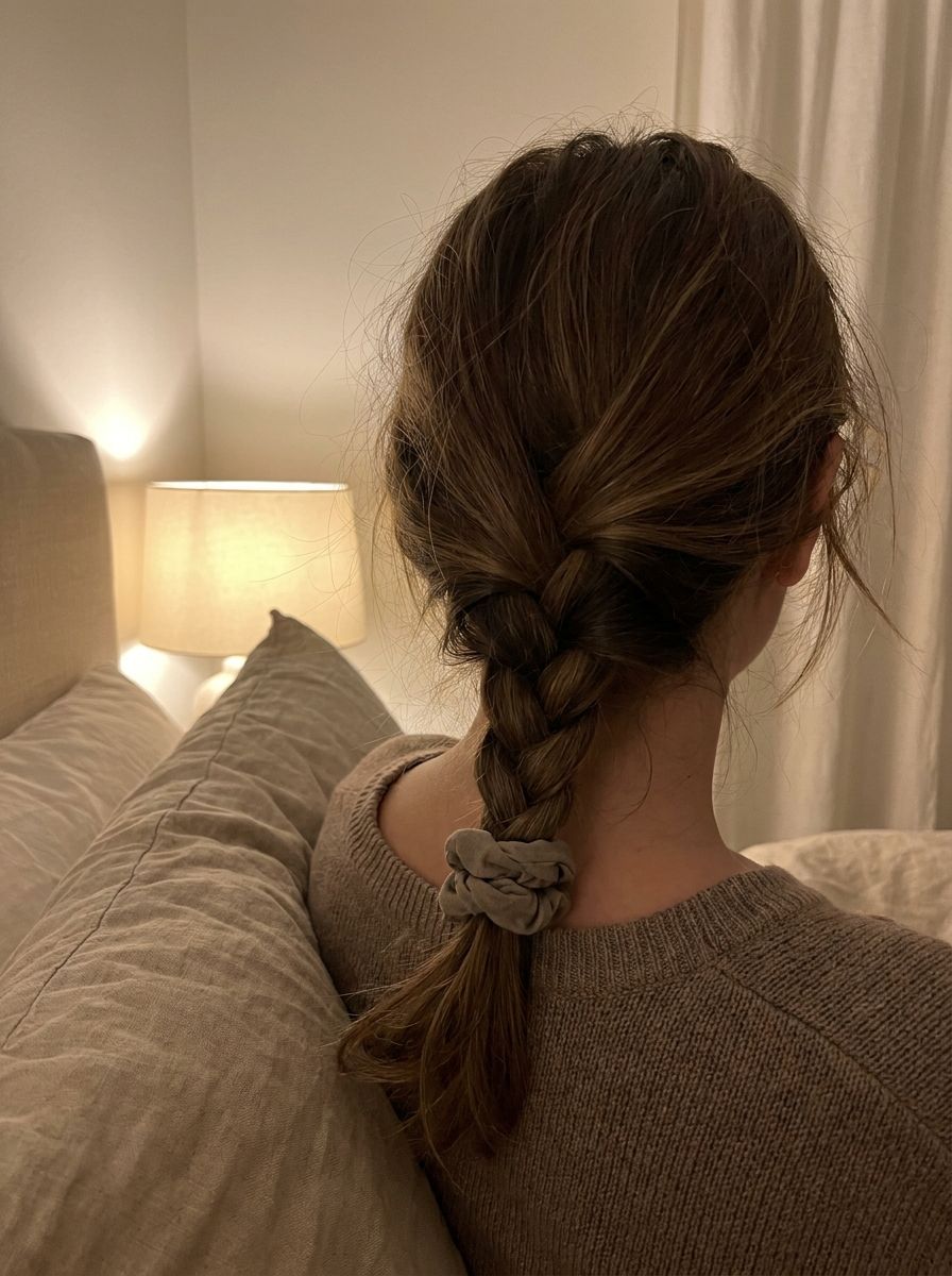 Lockerer Rope Braid - Frisuren zum Schlafen